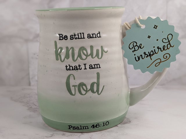 Be Still and Know Double-walled Glass Mug – Psalm 46:10